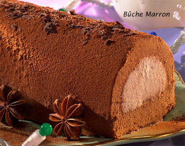 Christmas Log with Chestnut Mousse