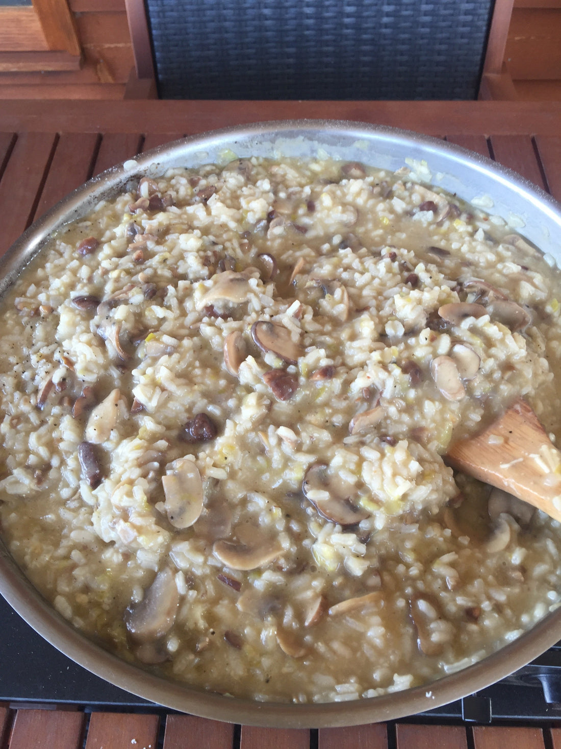 Chestnut and Mushroom Risotto by Stefano Manfredi