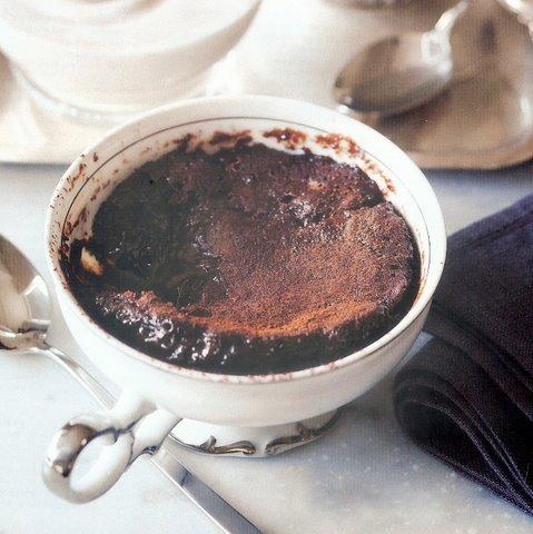 Chocolate-Chestnut Self-Saucing Puddings